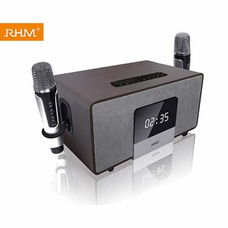 RHM K222 Karaoke Machine and Home Theater System with Wireless Microphones - 8